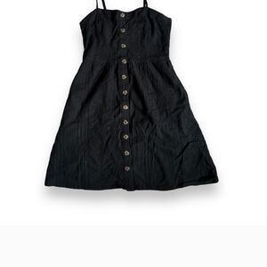 Black Button-Down Dress